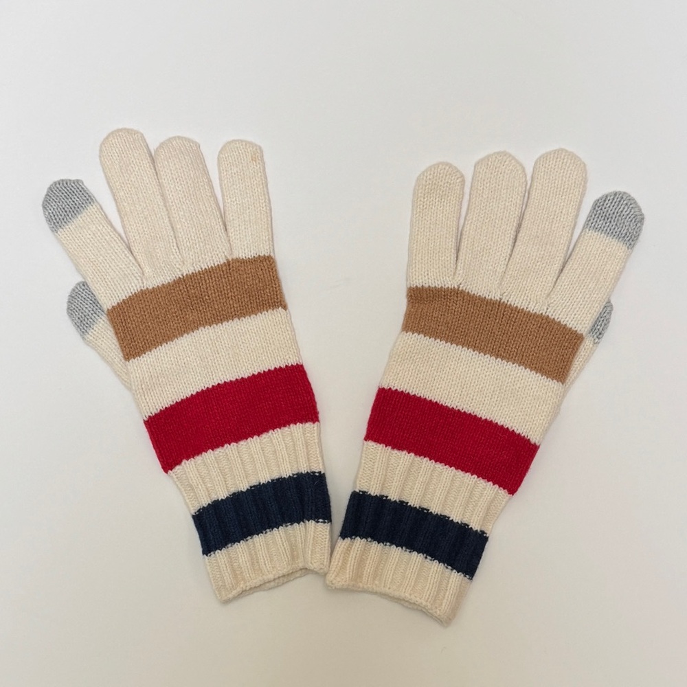 GAP NWOT CashSoft Multicolor Stripe Scarf, Hat, and Gloves - Picture 10 of 10